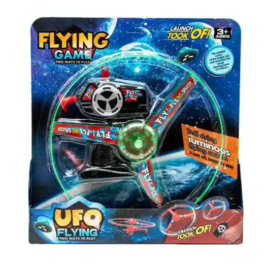 Игрушка  " Flying saucer", со светом, зеленая, код 552019
