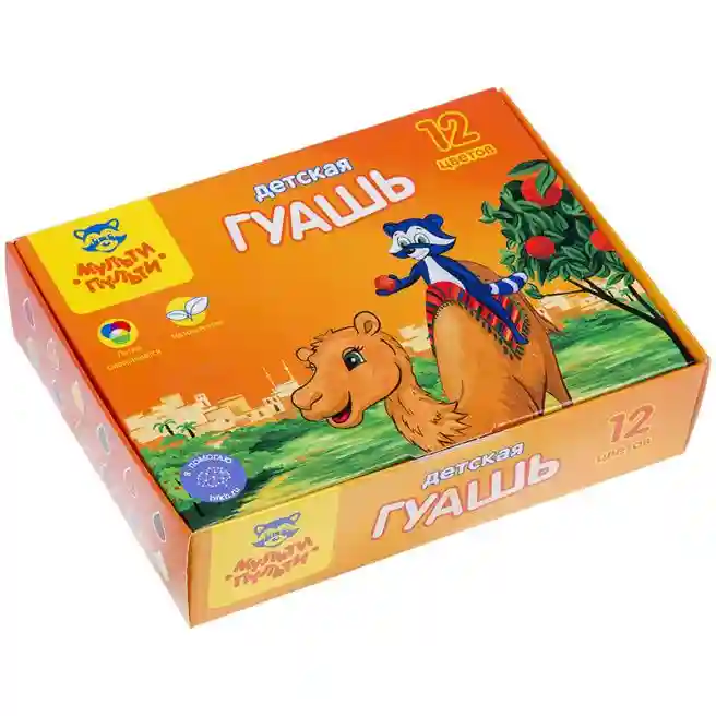 Guaşă Multi-Pulti, 12 culori, 35ml