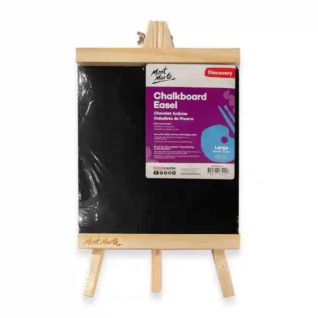 M.M. Mini Sevalet tabla pentru creta si marker, neagra, L