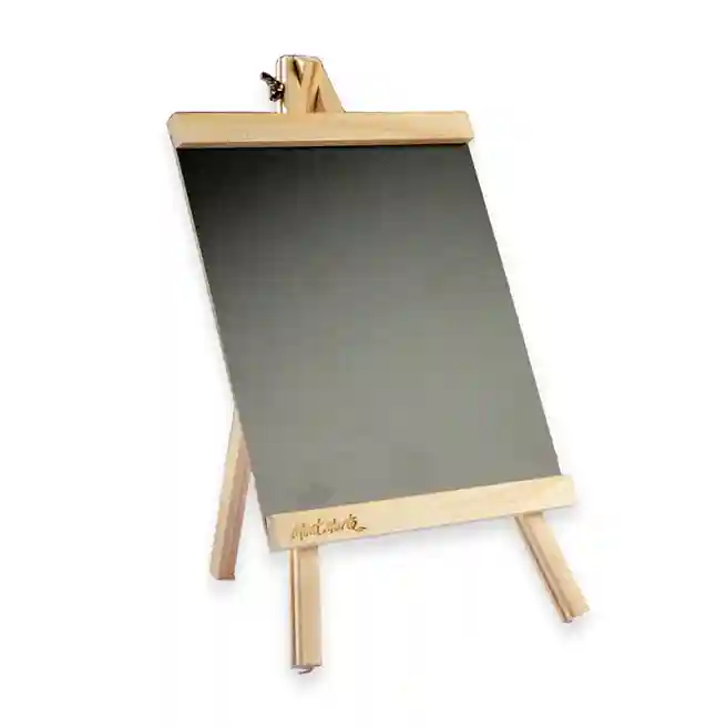 M.M. Mini Sevalet tabla pentru creta si marker, neagra, L