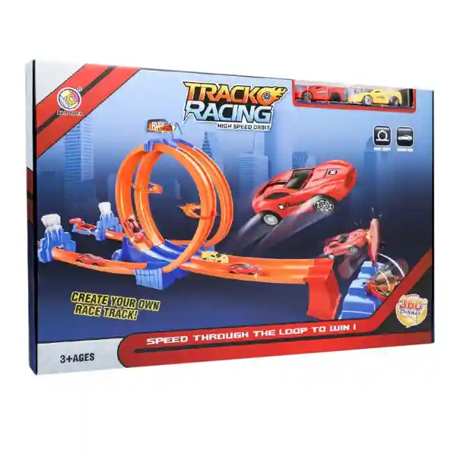 Set de joc parcare „Track Racing” cu 2 mașini, cod 742039