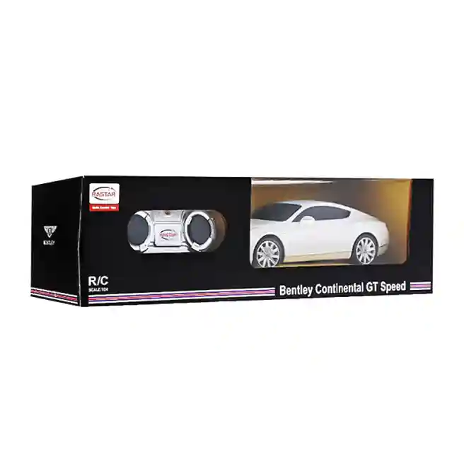 RS Машина р/у RASTAR  1:24 Bentley Confinental GT, белая, код 50616