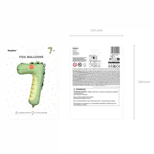 Balon de folie Cifra Animals, Crocodil