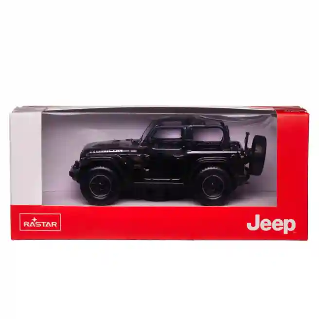 RS Masina RASTAR Die cast 1:43 JEEP Wrangler Rubicon, negru, cod 58379