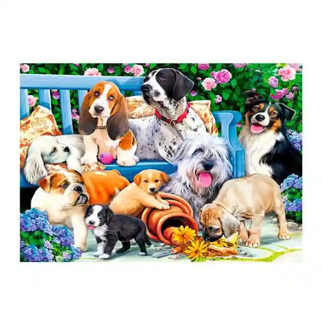 TF Пазлы "1000" - Dogs in the garden, код 43097