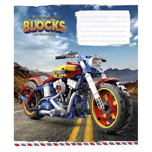 Тетрадь 12 листов, клетка, Школярик Lucky blocks