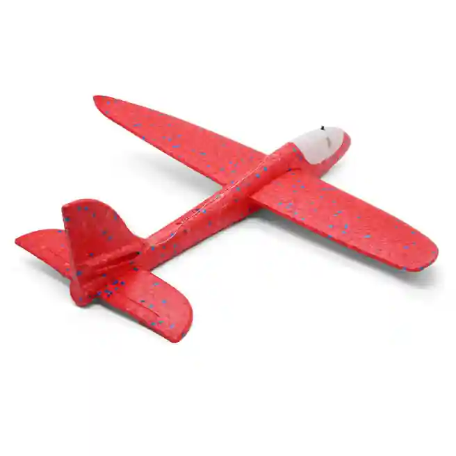 Avion planor 48cm (line LED), roșu, cod 140670