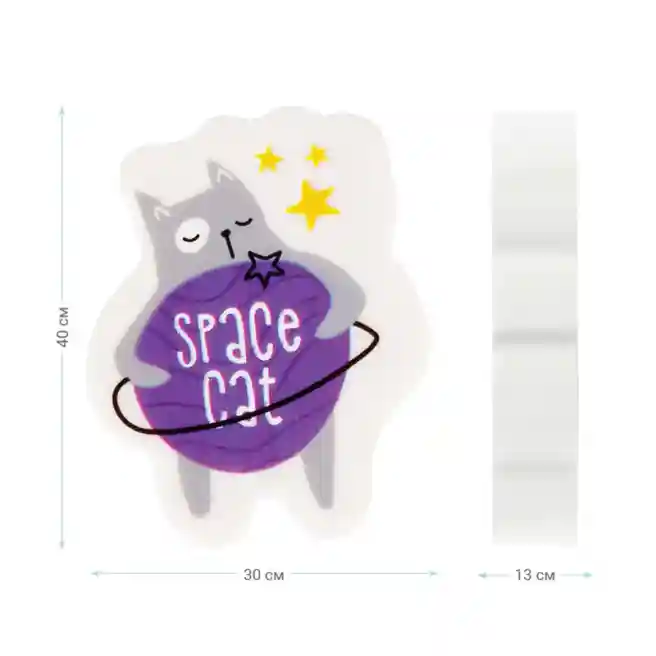 Radieră MESHU "Space Cat", cu uzor, în sortiment, MS_45592