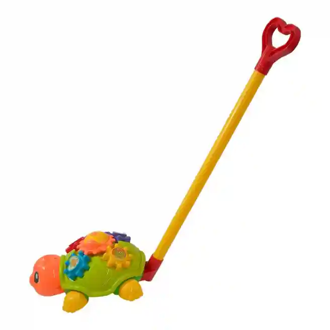 Jucărie trage-împinge "Broască Țestoasă" oranj, cod 23115
