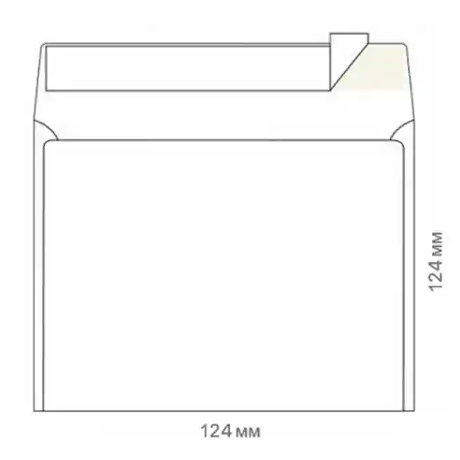 Plic p/u CD-uri, K6 MK, 125x125, cu fereastră