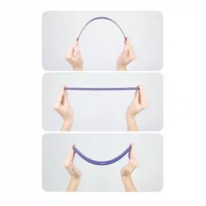 Set de rigle din plastic MILAN, 4 elemente, roz