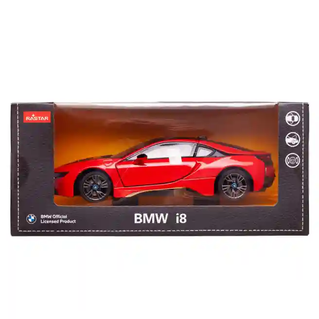RS Машина RASTAR Die cast 1:24 BMW i8, красная, код 60587
