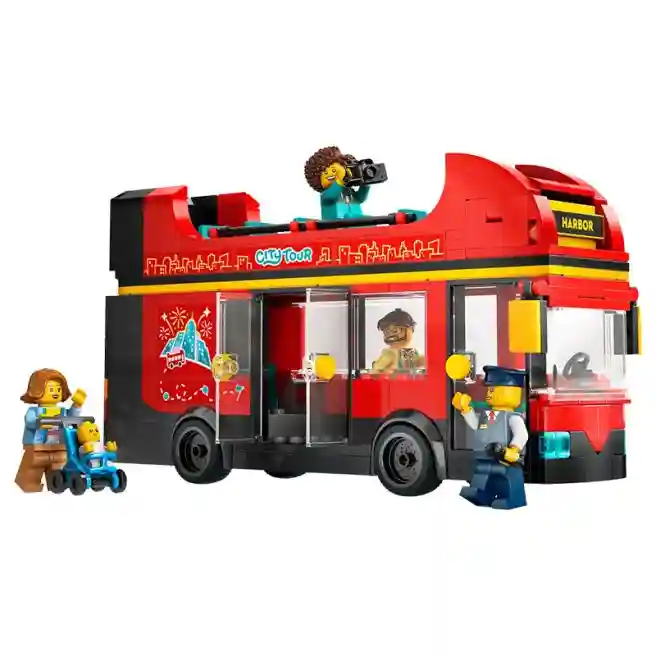 Constructor LEGO City Autobuz turistic roșu cu etaj, art. 60407