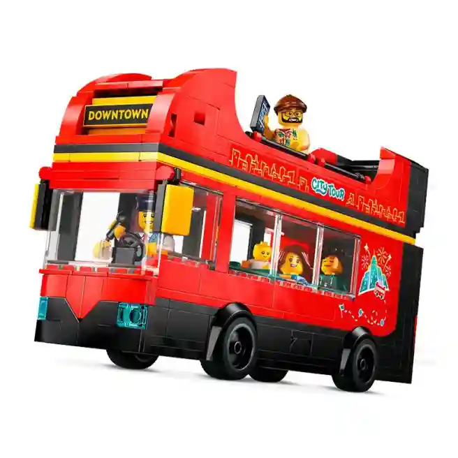 Constructor LEGO City Autobuz turistic roșu cu etaj, art. 60407