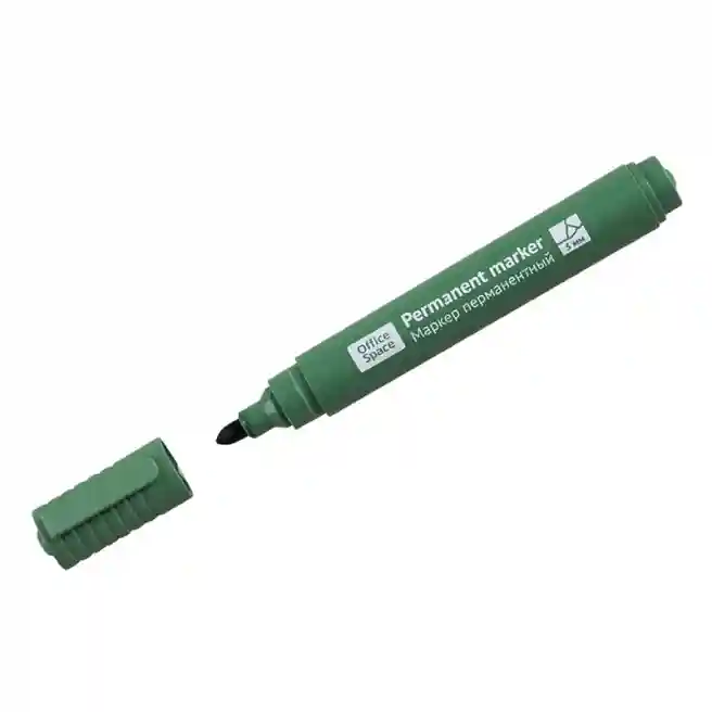 Marker permanent OfficeSpace verde, 3mm