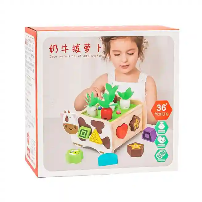 Puzzle de lemn Sorter Gradină, cod 178669