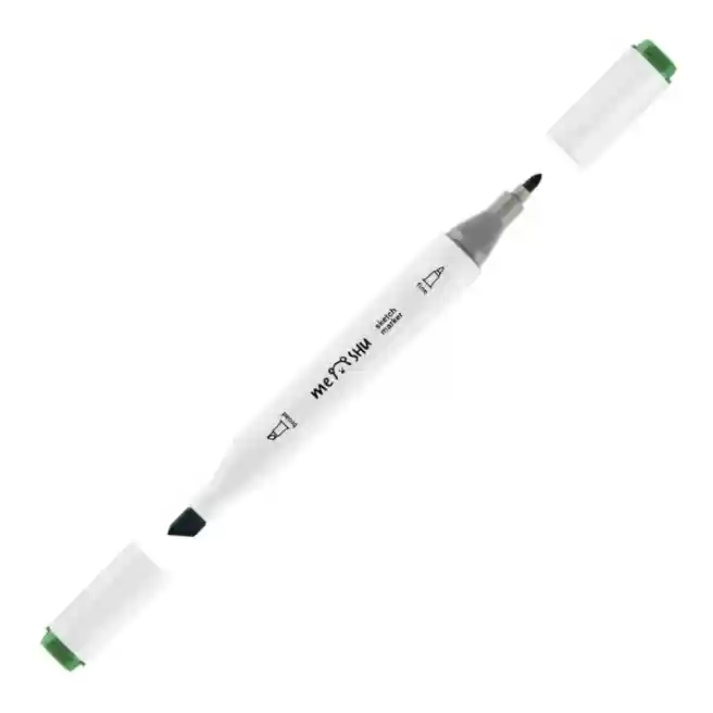 Set de carioci cu două fețe pentru sketching MESHU, 12 bucăți