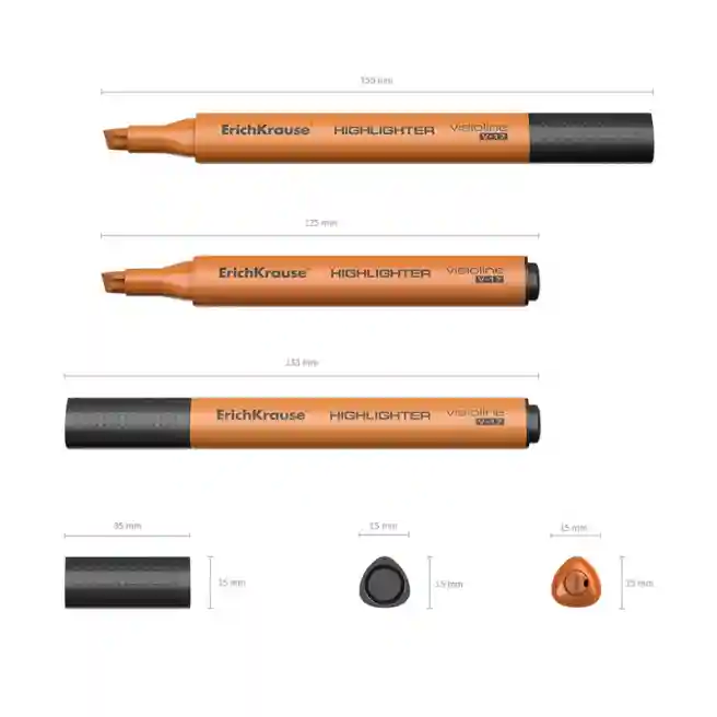 Set de markere ErichKrause Visioline V-17, (4 buc.)