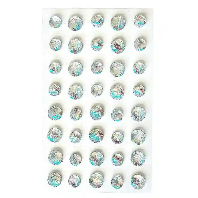 Cristale autoadezive opalescente turcoaz, 40 bucăți, art. GRKR-127