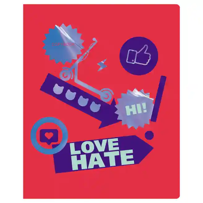 Caiet 96 foi linie BG  Stickers