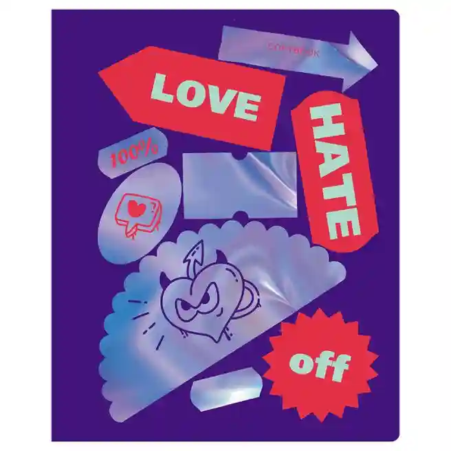 Caiet 96 foi linie BG  Stickers