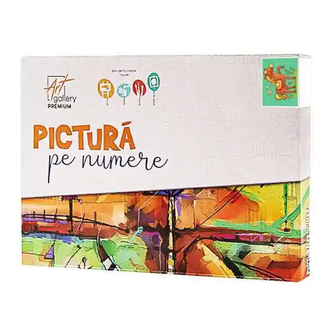 Cai și păsări 20x30 cm, pictură pe numere