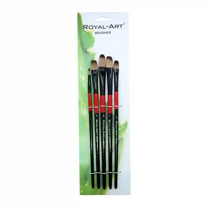 Set pensule 5 buc. Royal-Art, elipsoid,  RA-387