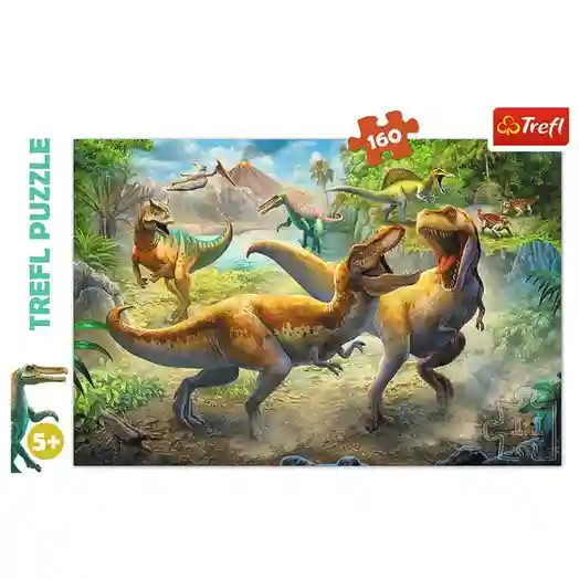 TF Пазлы "160" - "Fighting Tyrannosaurs", код 41625