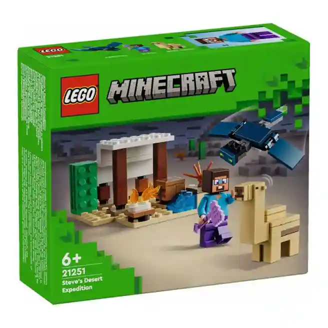 Constructor LEGO Minecraft Expediția lui Steve în deșert, art. 21251
