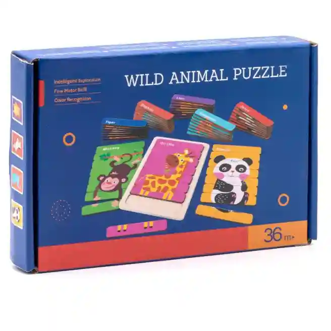 Set puzzle betisoare "Animale sălbatice", cod 158005