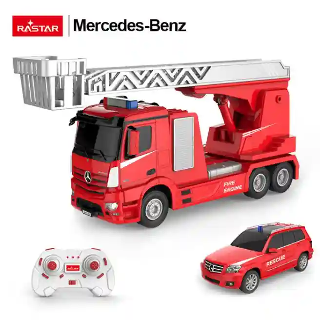 Машина р/у RASTAR 1:24 Mercedes-Benz Antos Fire Engine & Rescue car 2 in 1, код 61346