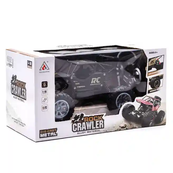 Mașină 1:18 cu telecomandă "Rock Crawler" 2029 neagră, cod 442031
