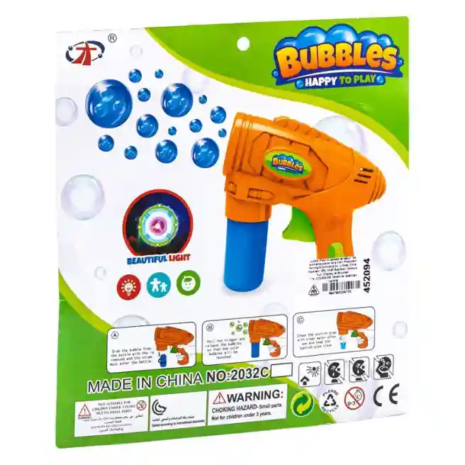 Pistol cu baloane de săpun 2032C, albastru, cod 452095