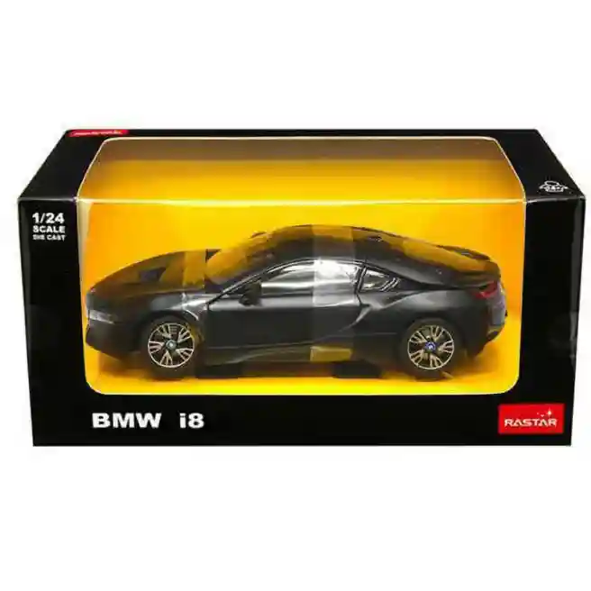 RS Машина  RASTAR Die cast 1:24 BMW i8, черная, код 60586