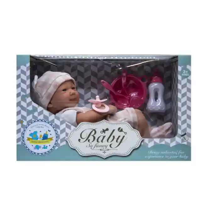 Papusa-bebelus 45 cm in sorti roz, cod 622024