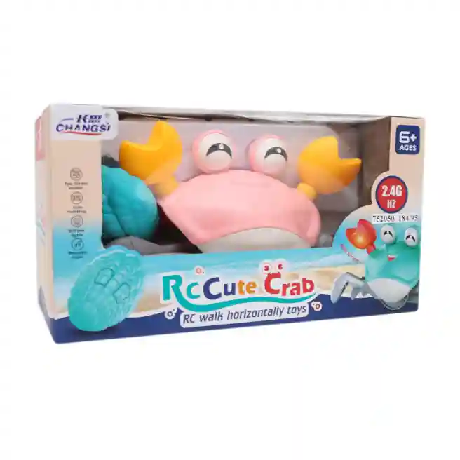 Jucărie Crab „Cute Crab”, cu t/c, roz, cod 752050