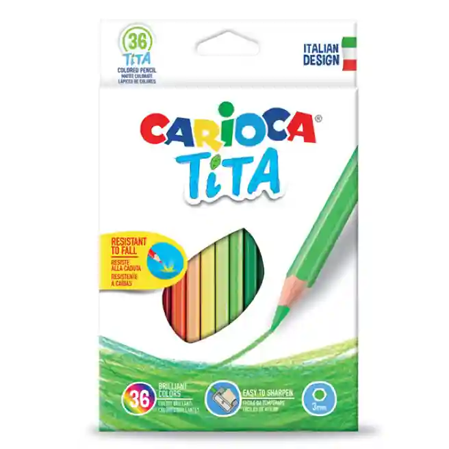 Creioane colorate Carioca Tita, 36 culori, 42795