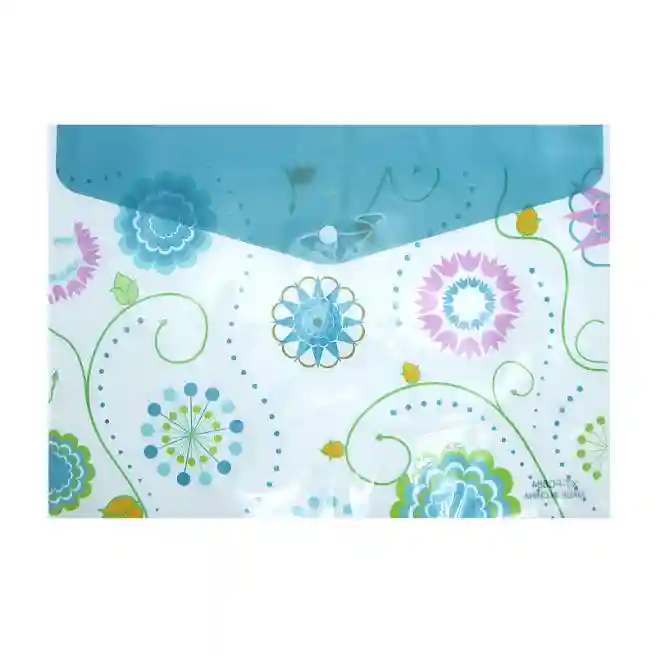 Mapă-plic A4 din plastic 12C, Hearts and Flowers