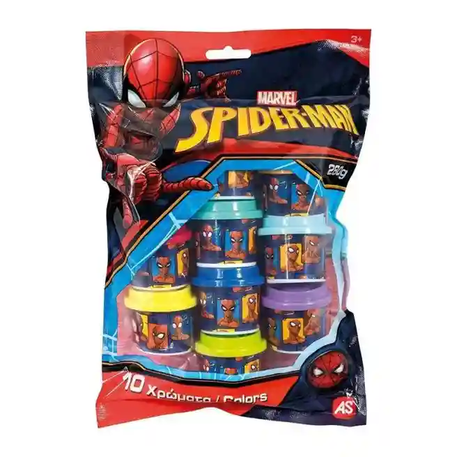 10 Dough Pots 1OZ In Polybag Spiderman, cod 60099