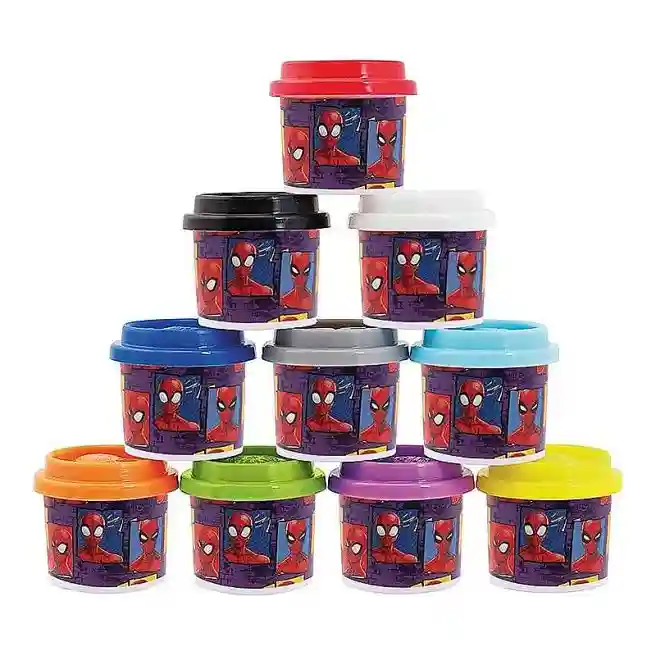 10 Dough Pots 1OZ In Polybag Spiderman, cod 60099