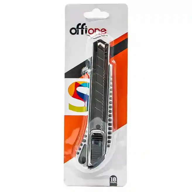 Cuțit de 18 mm cu carcasă din metal și fixator automat