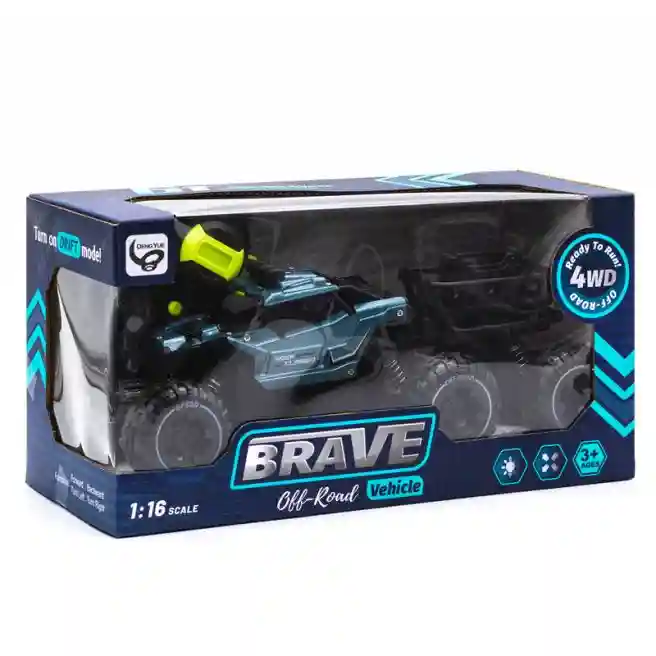 Машина 1:16 на р/у "BRAVE" серая, код 442095