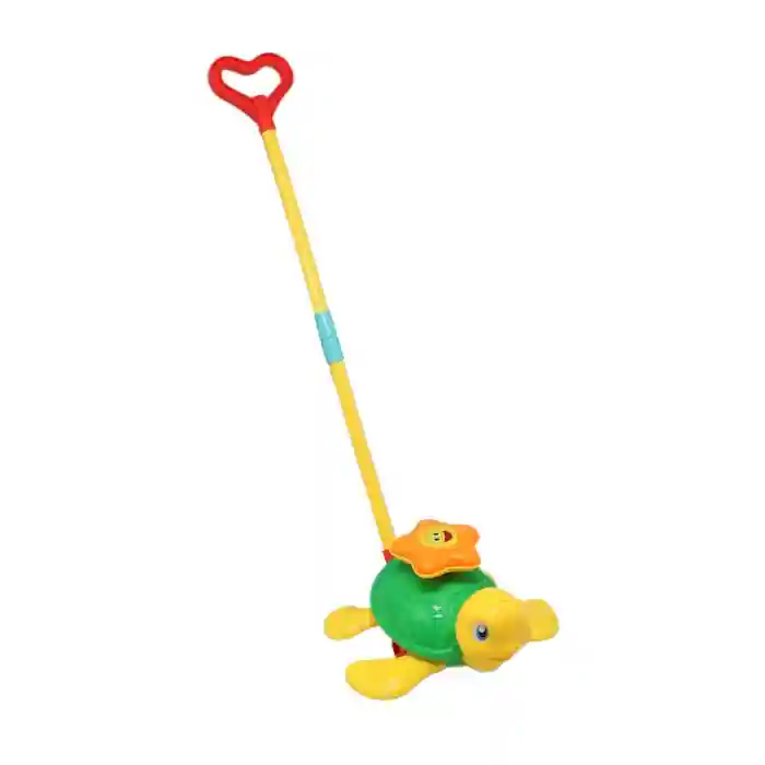 Игрушка-каталка черепаха, желто/зеленая, код 812008