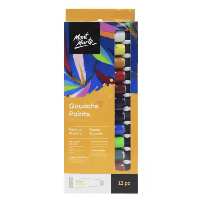 Set vopsea guasa M.M. 12cul x 12ml art.PMHS0028