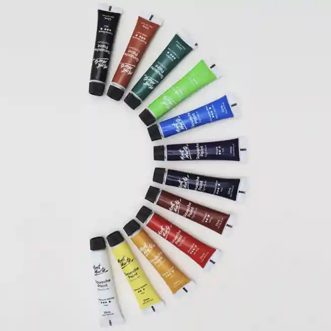 Set vopsea guasa M.M. 12cul x 12ml art.PMHS0028
