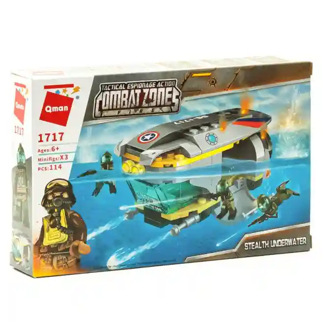 Set construcție "Combat Zones: Stealth Underwater" 114 piese, cod 462134