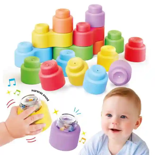 QC Конструктор мягкий "Soft Happy Sound" (18 дет.), код 60915