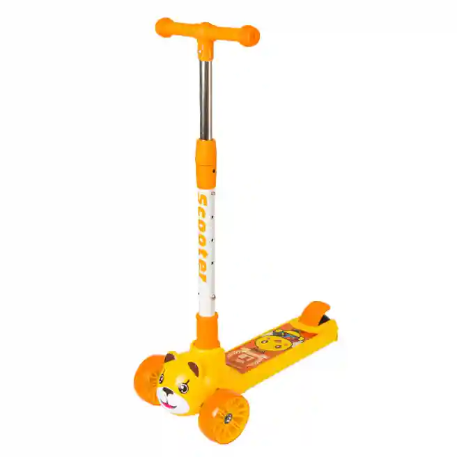 Trotineta pentru copii 601, galbena, cod 176041