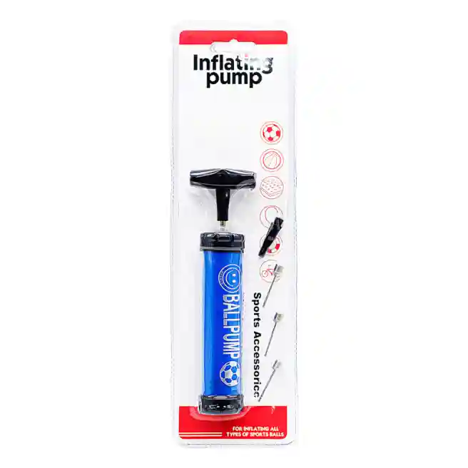 Pompă pentru minge cu set de ace, albastru, C-16, cod 472084