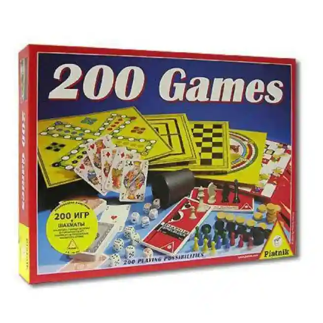 PT Настольная игра "200 игр + шахматы", код 41423
